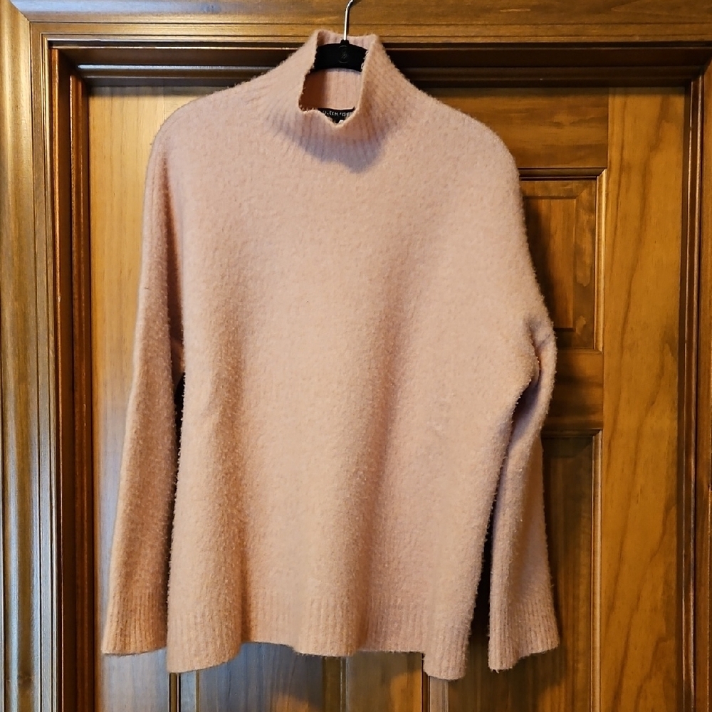 Eileen Fisher Pink Turtle Neck Sweater L